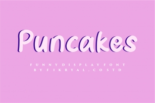Puncake - funny font Font Download