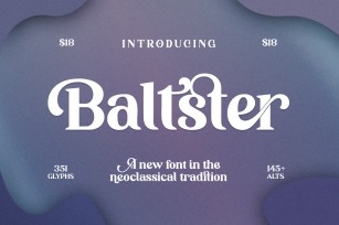 Baltster Neoclassic Tradition Font Download