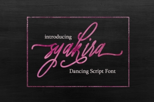 Syakira Script Font Font Download