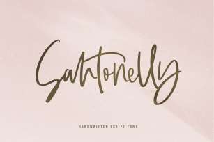 Santonelly - Handwritten Script Font Font Download