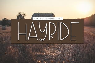 Hayride - A Handwritten Font Font Download