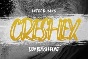 Creshex Dry Brush Font Font Download