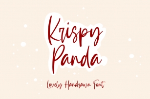 Krispy Panda - Lovely Handrawn Font Font Download