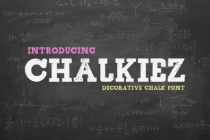 Chalkiez - Chalk Decorative Font Font Download