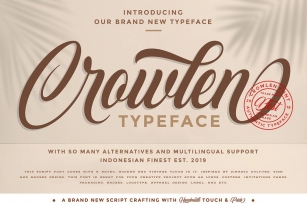 Crowlen Typeface Font Download