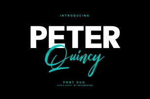 Peter Quincy - Font Duo Font Download