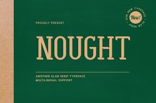 Nought - Another Slab Serif Typeface Font Download