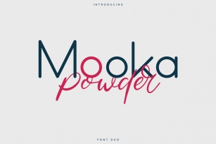 Mooka Powder - font duo Font Download
