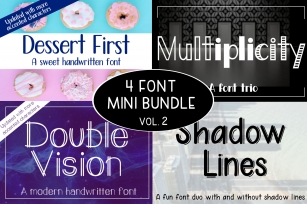 4 Font Mini Bundle - Volume 2 Font Download
