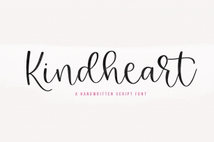 Kindheart - A Handwritten Script Font Font Download