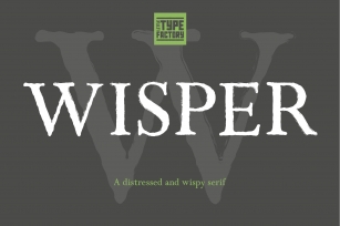 Wisper - a distressed serif font Font Download