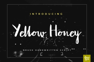 Yellow Honey Script Font Download