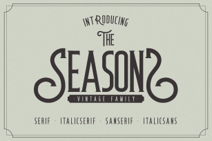 The Seasons Font Download