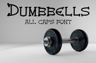 EP Dumbbells - All Caps Font Font Download