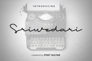 Sriwedari Signature Script Font Download