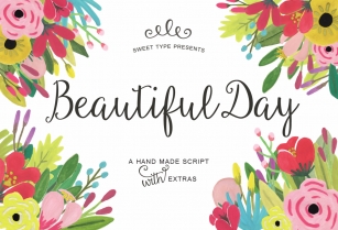 Beautiful Day + Ornaments Font Download