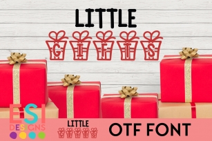 Little Gifts Christmas Font Font Download