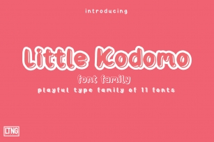 Little Kodomo-playful type family- Font Download