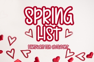 Spring List Font Download