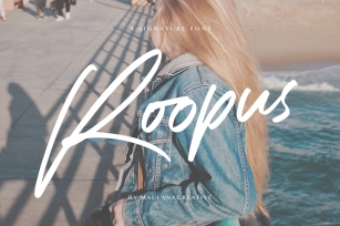 Roopus Signature Font Font Download
