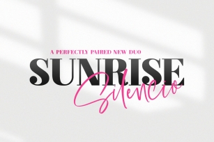 Sunrise Silencio Font Duo Font Download