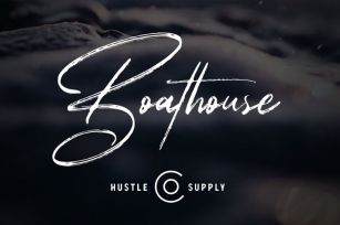 Boathouse - Brush Signature Script Font Download