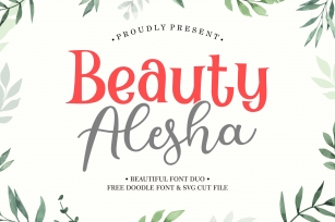 Beauty Alesha Font Duo Font Download