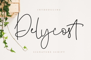 Delycost Signature Style Font Download