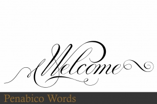 Penabico Words Font Download