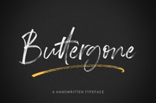 Buttergone Brush Font Font Download