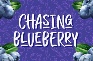 Chasing Blueberry Font Download