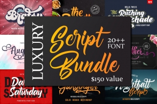 Luxury Script Bundle Font Download