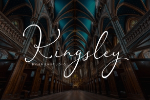 Kingsley - Modern Script Font Font Download