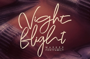 Night Flight Marker Brush Font Font Download