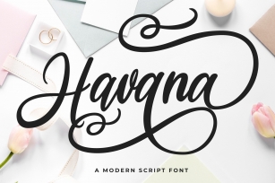 Havana - a Modern Script Font Download