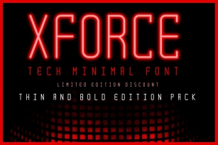 XForce - Minimal Tech Font Font Download