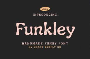 Funkley - Handmade Funky Font Font Download