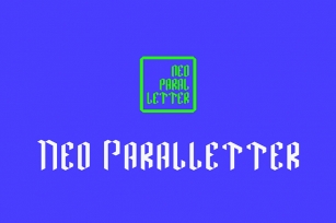 Neo Paralletter Font Font Download