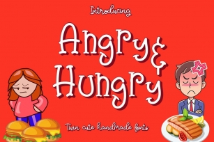 Angry & Hungry Twin Cute Fonts Font Download