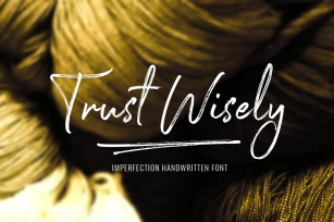 50 OFF - Trust Wisely Font Font Download