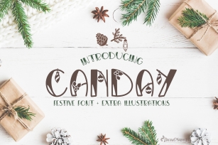 Canday - Festive Font with Extras Font Download