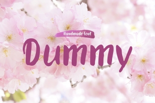 Dummyu2014handwritten font Font Download