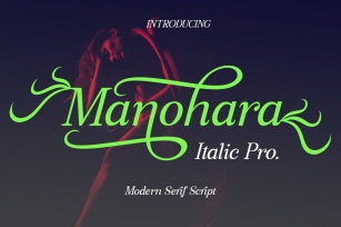 Manohara Italic Pro Font Download