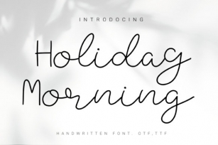 Holiday Morning Font Download