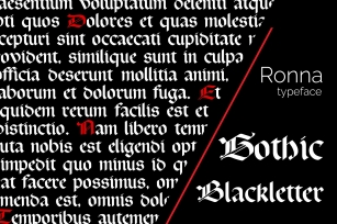 Blackletter Gothic Ronna Font Download