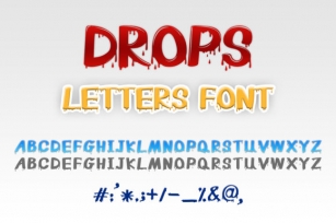 Drops Letters Font Download