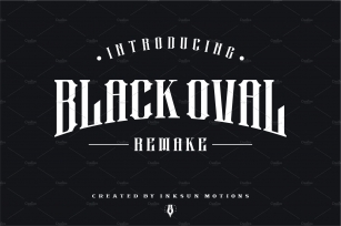 Black Oval Remake Font Download