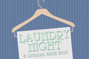 LD Laundry Night Font Download