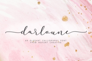 Darloune | An Elegant Calligraphy Font Download