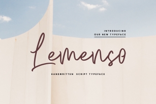Lemenso - Handwritten Script Typeface Font Download